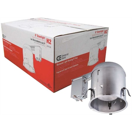 Commercial Electric 6 in. Aluminum Remodel IC Recessed Can Light Housing CAT7ICRM